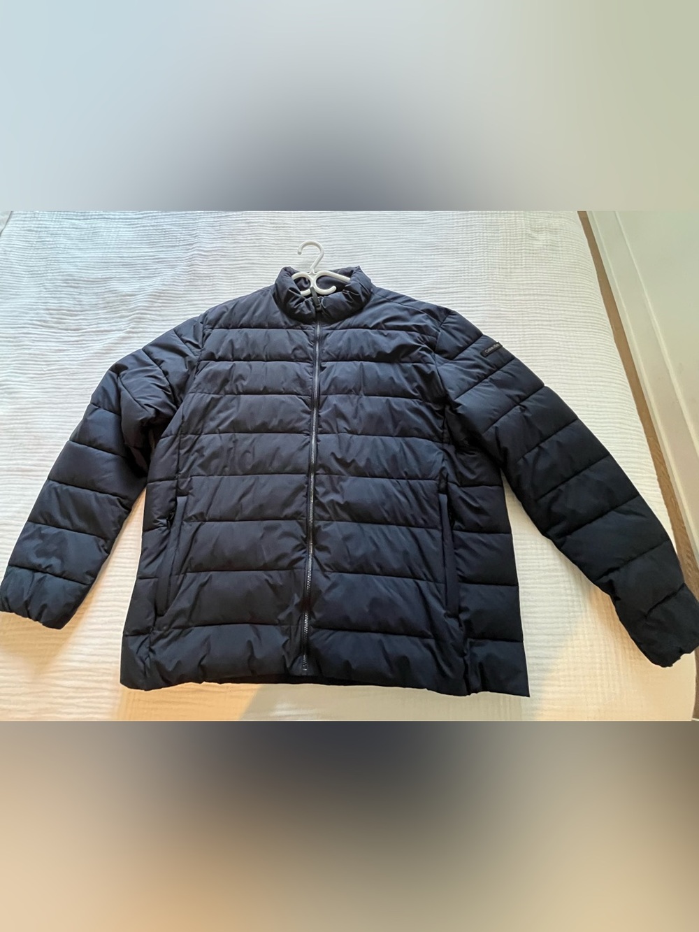 Calvin Klein Men's Navy Quilted Puffer Coat
